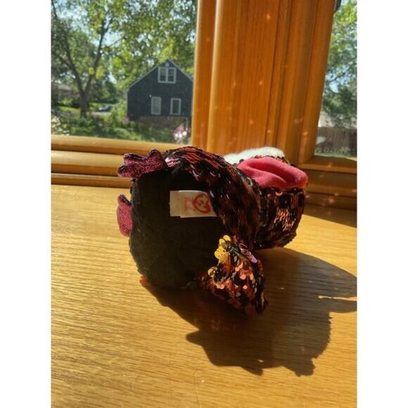 5” TY Checks Sequence Owl Beanie Plush Stuffed Animal - Picture 5 of 5